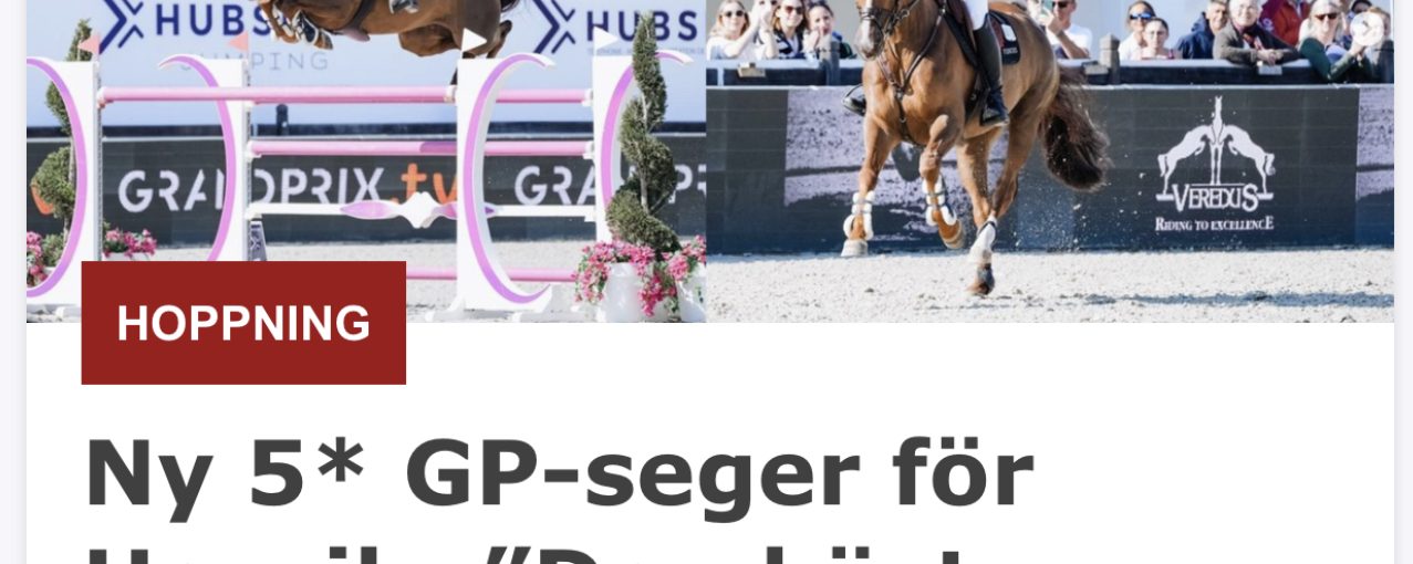 Ny 5* GP-seger för Henrik