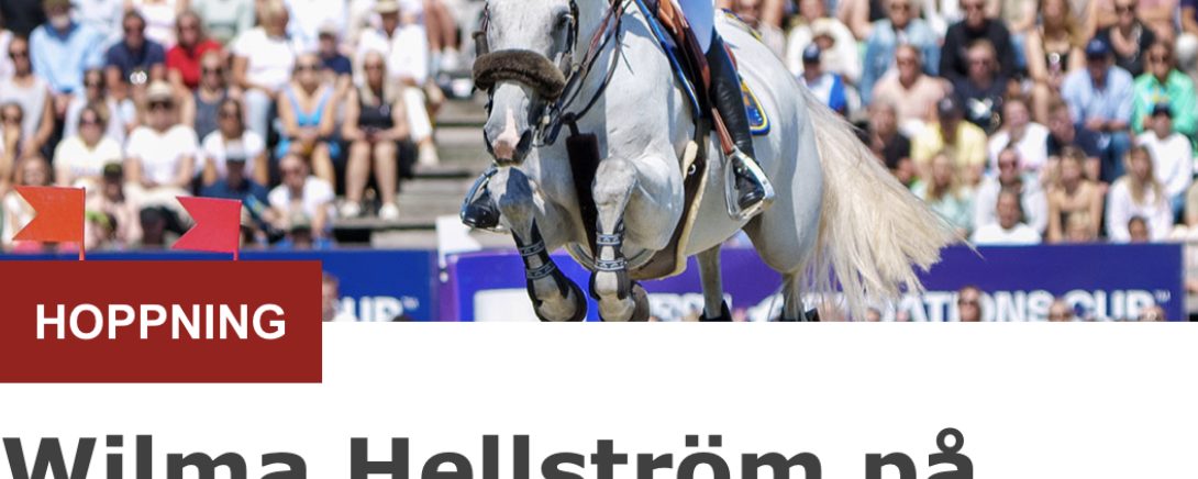 Wilma Hellström på pallen